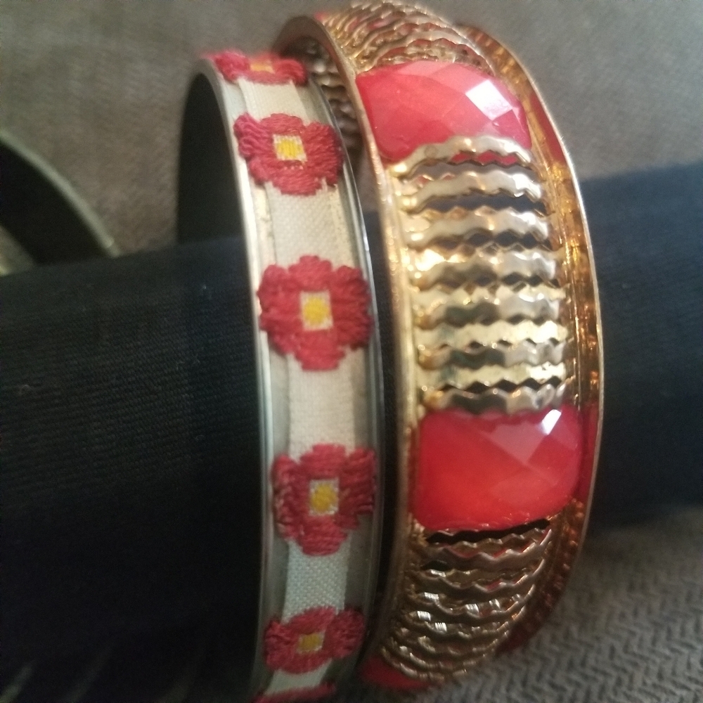 Multi Colored Bangles Exotic Bracelets Spring Summer - Picture 8 of 9